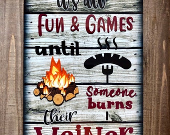 Tenting indications Etsy photo about Free Printable Camping Signs referred to as Tenting indicators Etsy